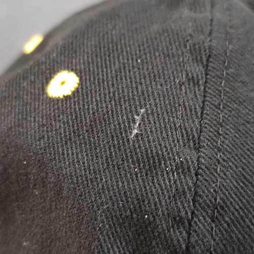 Liebherr Snapback Hat used, black and yellow