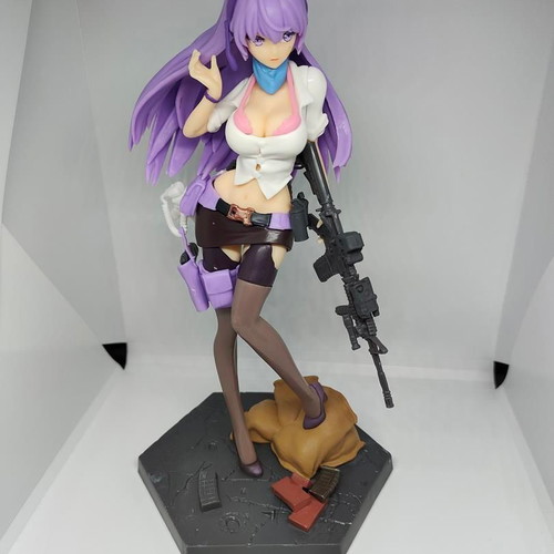 Anime Girl Collectible Figure with M4 Gun and Equipment like new