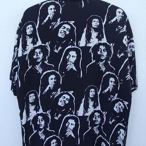Bob Marley shirt used, Pull & Bear, black and white, size M