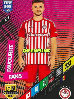 Κάρτα OLY5 Oleg Reabciuk Fans Favourite FIFA 365 2024 Andrenalyn XL καινούργιο