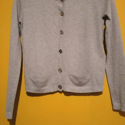 Koan women's cardigan new, grey with silver details, size M