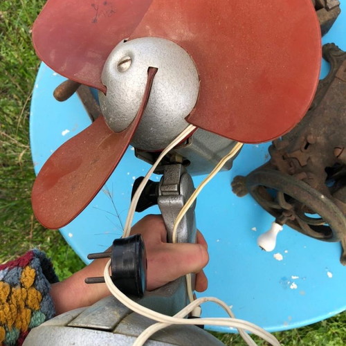 Cast iron fan USSR 1950s