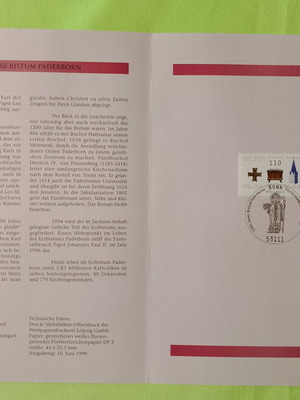 Germany 1999 stamp with Bonn first day cover postmark