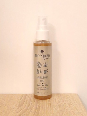 Messinian Spa Hair & Body Mist Spicy Vanilla 100ml new