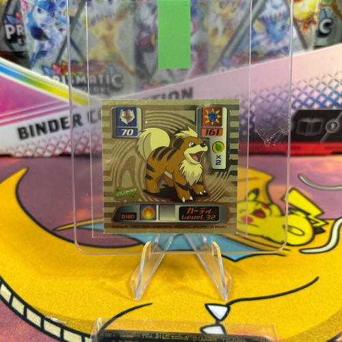 Pokemon Amada 2000 Super DX Sticker Gold Prism Growlithe #D180 σαν καινούργιο