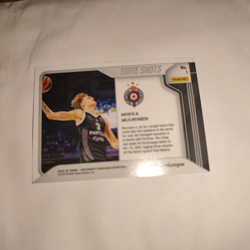 Miikka Muurinen 1/1 Euroleague Contenders Suite Shorts Partizan 2025-2026