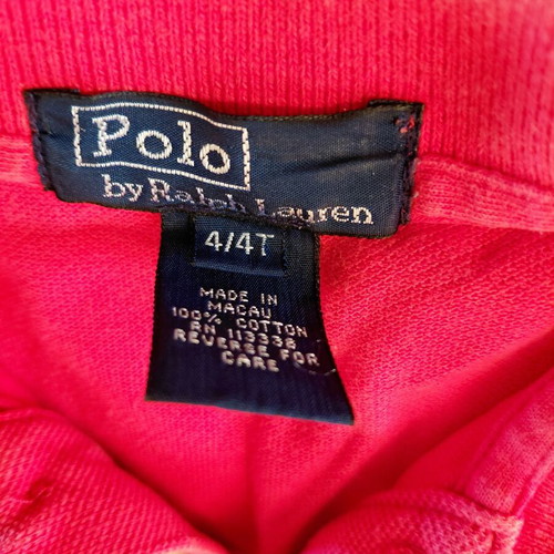Polo Ralph Lauren long sleeve T shirt red, like new, boys 3-4 years