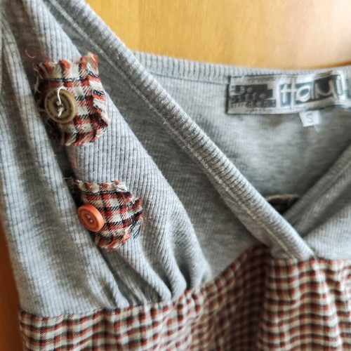 Helmi dress S checked with grey like new