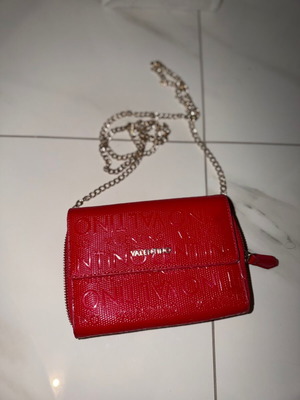 Valentino shoulder bag, red, slight interior peeling