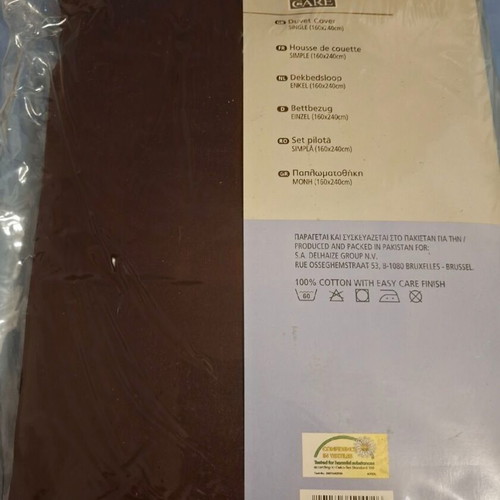 Duvet cover and pillowcase new, 100% cotton 160×240