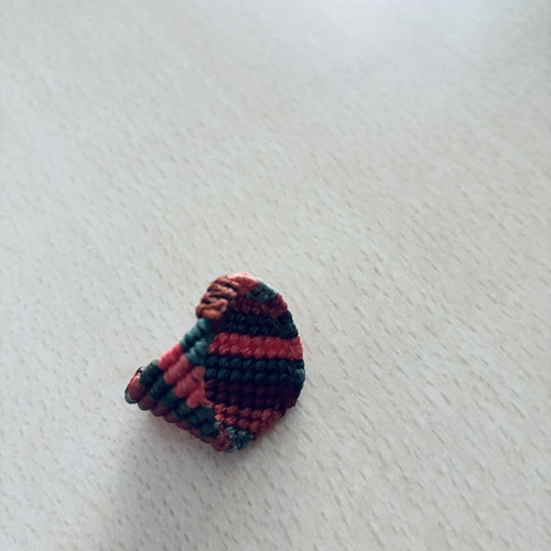 Knitted ring, multicolored