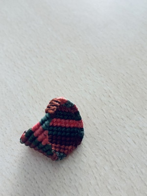Knitted ring, multicolored