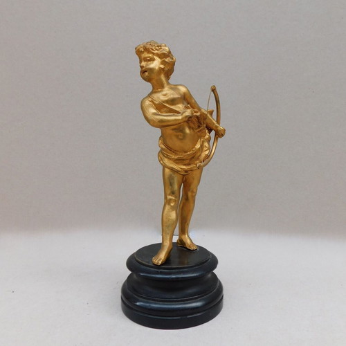 Metal Statue of Wingless Eros, like new, French origin, 130 years old