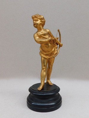 Metal Statue of Wingless Eros, like new, French origin, 130 years old