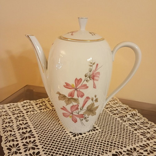 Vintage Winterling Roslau Bavaria porcelain coffee pot used