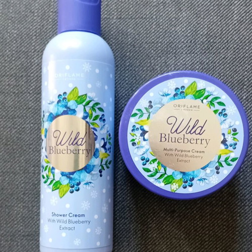 Wild Blueberry body cream and shower gel set Oriflame new with fragrance