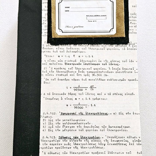 Handmade notebook for notes, thoughts, and ideas