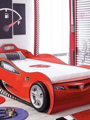 Children's Car Bed used, single, length 2.10m, width 1.07m