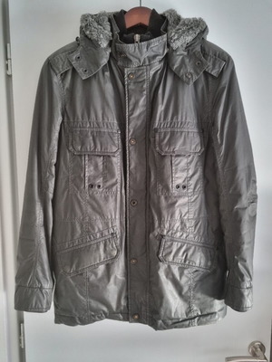 Redskins Ανδρικό Γκρι Shearling Parka Jacket L Like New