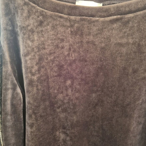 Velour blouse new, black with arm openings