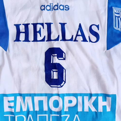 Adidas 90s Matchworn Greek National Volleyball Team Jersey Thanasis Moustakidis used