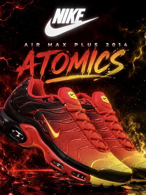 Nike Tn 2014 Atomic Bomb sneakers, size 41