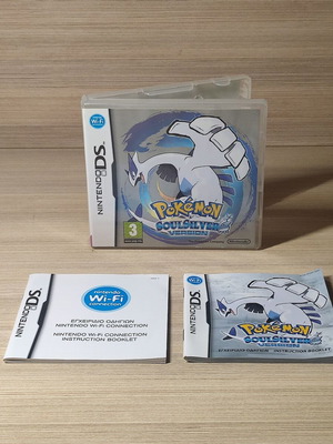 Pokemon SoulSilver Nintendo DS гръцка кутия и Nortec инструкции употребявани