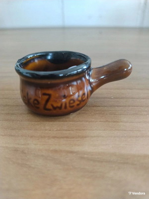 Clay sauce bowl miniature like new, 5 cm diameter