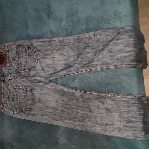 Vintage MTNG jeans size 33 like new, distressed grey-blue