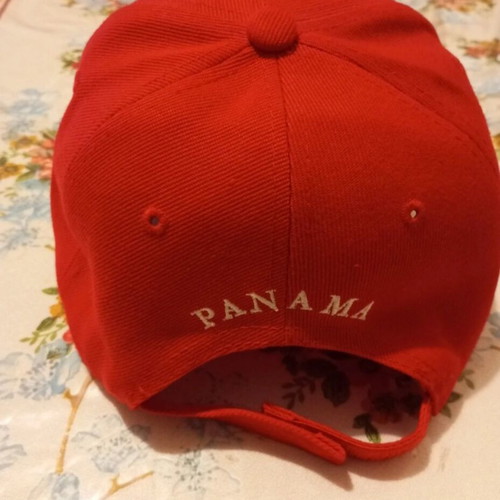 Panama Canal Hat like new, red, one size