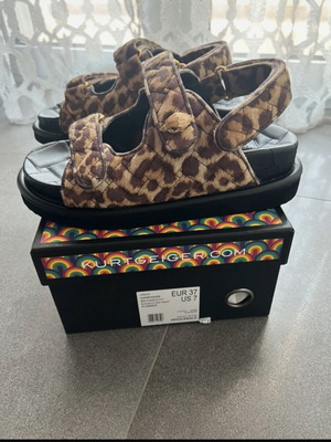 Kurt Geiger Orson sandals like new, full leather, beige and brown