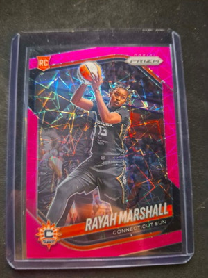 2025 Panini WNBA Prizm Rayah Marshall RC Pink Velocity Rookie card like new