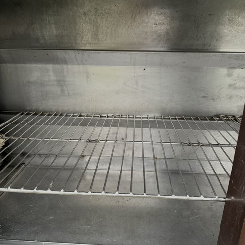 Professional refrigerated display counter inox with GN pans used