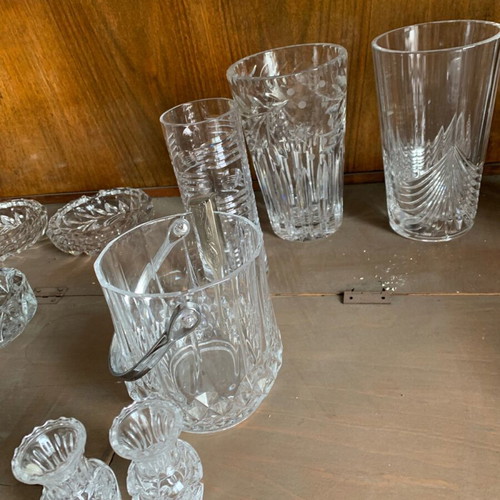 Crystal vases new, all together