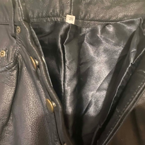 Brando leather women's pants new, size 26, black