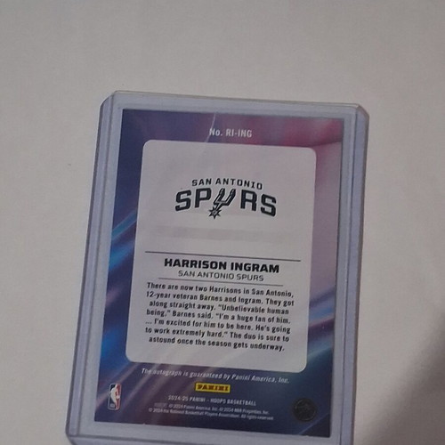 Harrison Ingram auto rookie card