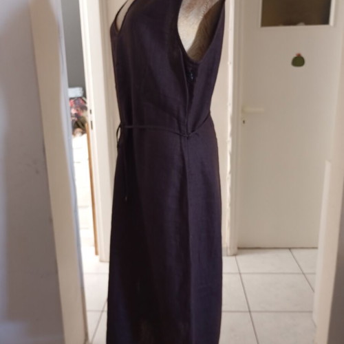In Wear linen dress used, size 42, chocolate brown