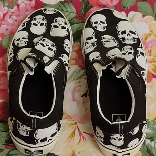 Vans men's shoes with skulls size 46