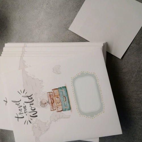Invitation envelopes new, pack of 25 for boy baptism with stickers