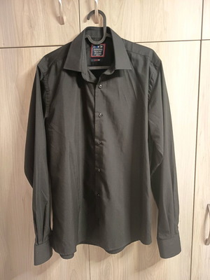 Domino black medium slim fit shirt new unworn