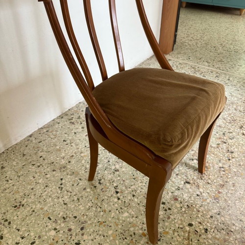 Solid wood chair used with minor wear