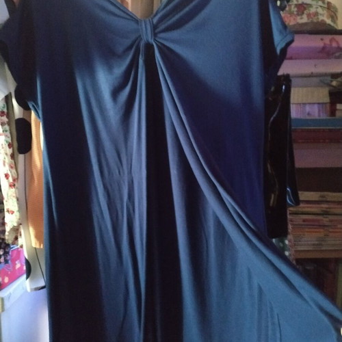 Celestino off-shoulder t-shirt used, size M, blue