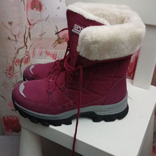 Winter boots with lining, purple, size 41, new