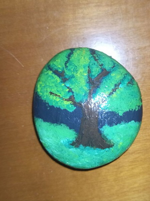 Handpainted stones new, various colors and designs