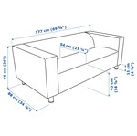 IKEA KLIPPAN two-seater sofa used