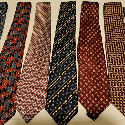 Pierre Cardin silk ties, multicolor, set of 7 plus 3 more