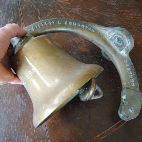Bell from English German submarine hunter used, 1916-17