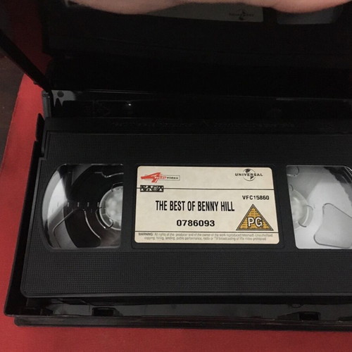 Benny Hill The Best video cassette used, comedy