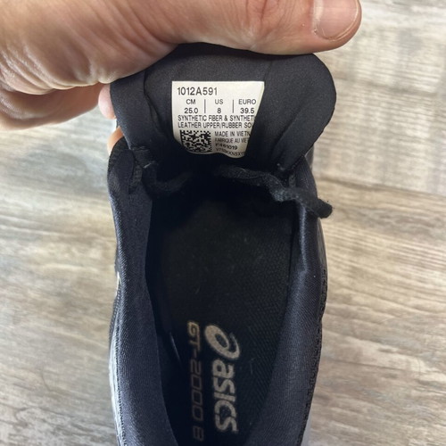 Asics GT-2000 8 running shoes black/rose gold women's EU 39.5