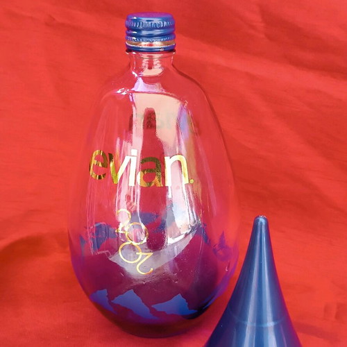 Evian bottle like new, collectible, 1 liter, 2002